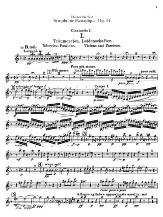Sinfonía fantástica /Berlioz-Clarinete 1º