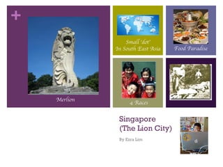 Singapore (The Lion City)‏ By Ezra Lim Merlion 4 Races Small ‘dot’ In South East Asia Food Paradise 