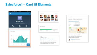Salesforce1 – Card UI Elements
 