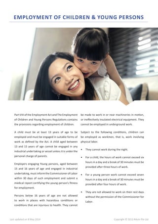 Singapore Employment Act Guide | PDF