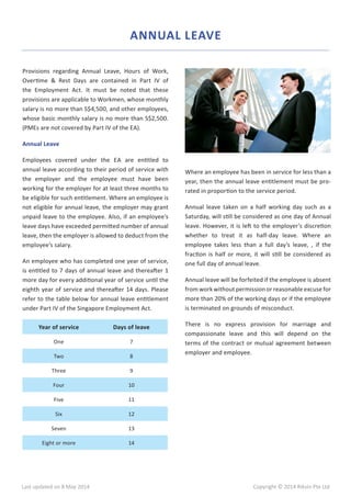 Singapore Employment Act Guide | PDF