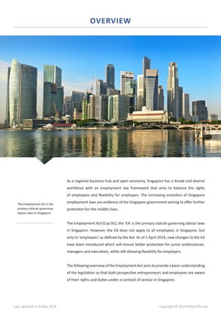 Singapore Employment Act Guide | PDF