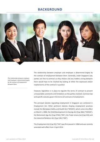 Singapore Employment Act Guide | PDF