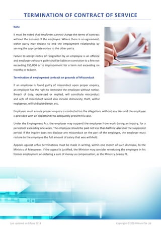 Singapore Employment Act Guide | PDF