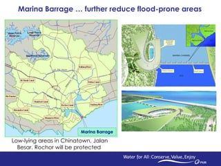 Marina Barrage … further reduce flood-prone areas   Low-lying areas in Chinatown, Jalan Besar, Rochor will be protected  M...