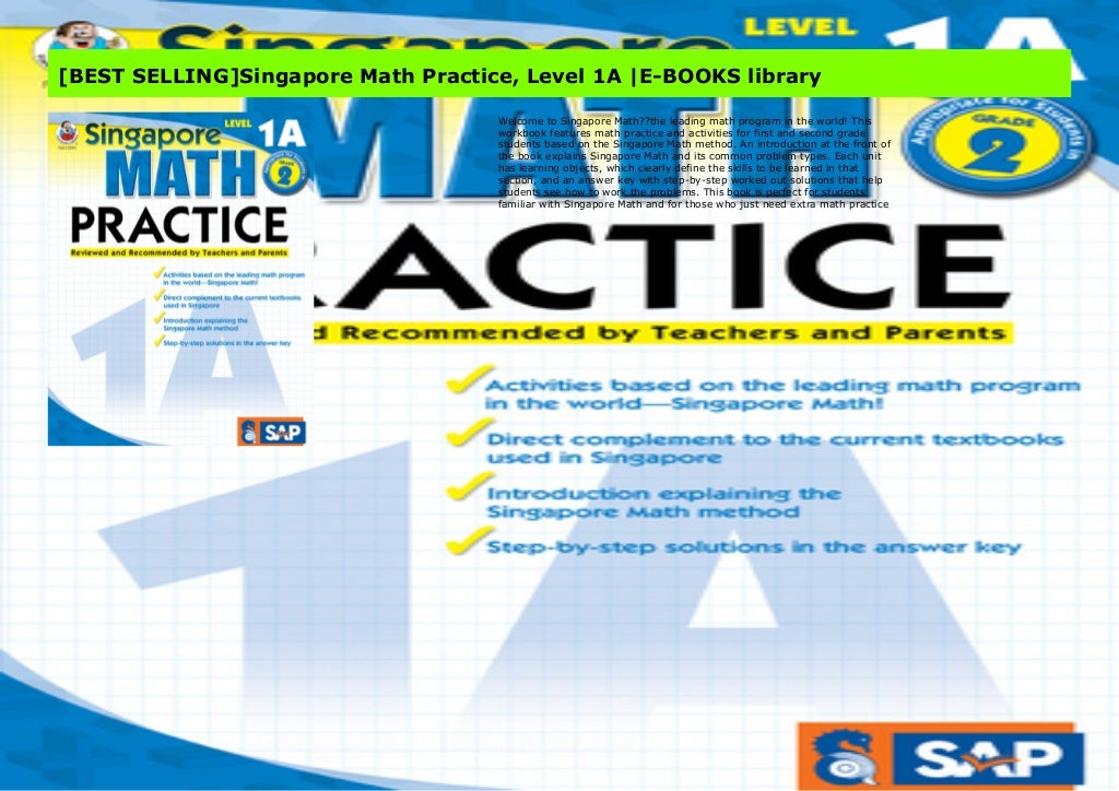[BEST SELLING]Singapore Math Practice, Level 1A EBOOKS library
