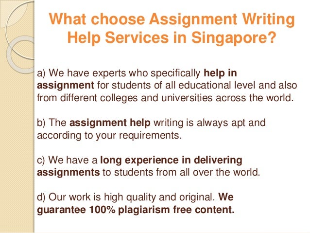 Assignment Help Singapore: Upto 30% OFF + $20 Cash Reward | Order now help me to do my assignment in singapore