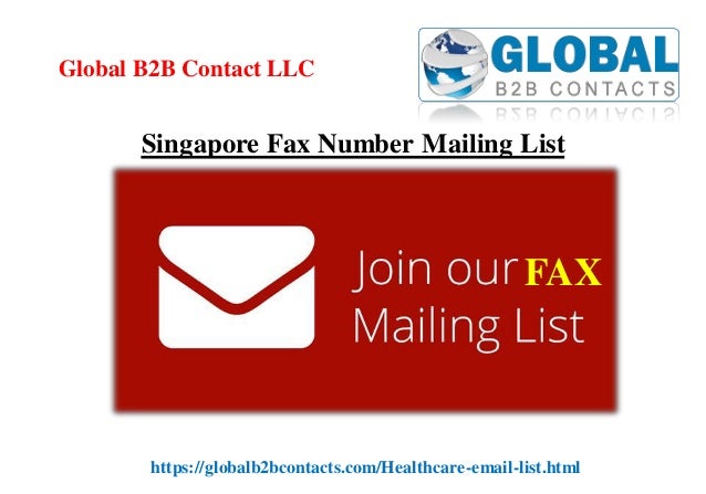 Singapore fax number mailing list