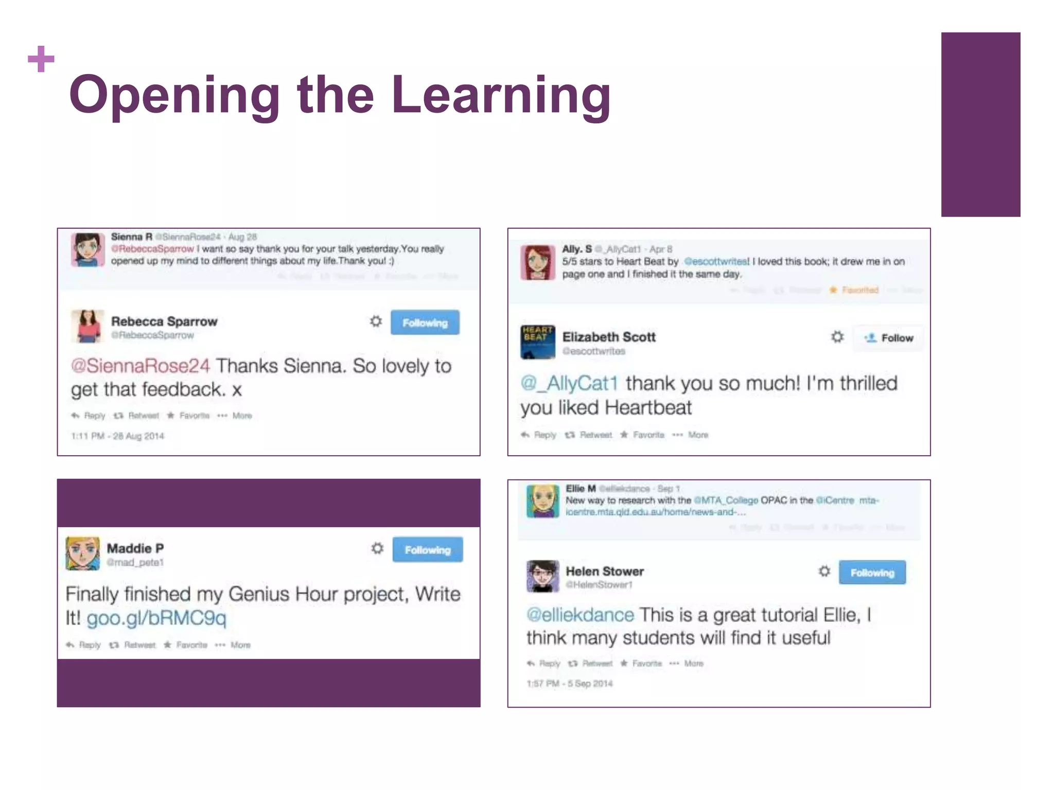 +
Opening the Learning