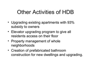 Hdb Upgrading Programme Low Soo Peng Living in Singapore | PPT