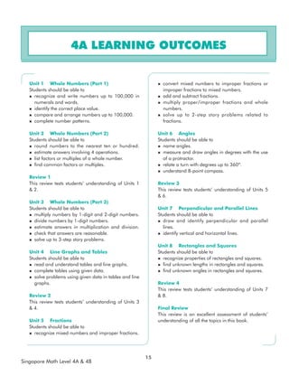 Singapore Math 4, student book primary mathematics | PDF
