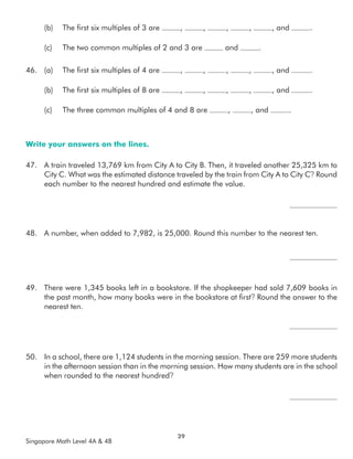 Singapore Math 4, student book primary mathematics | PDF