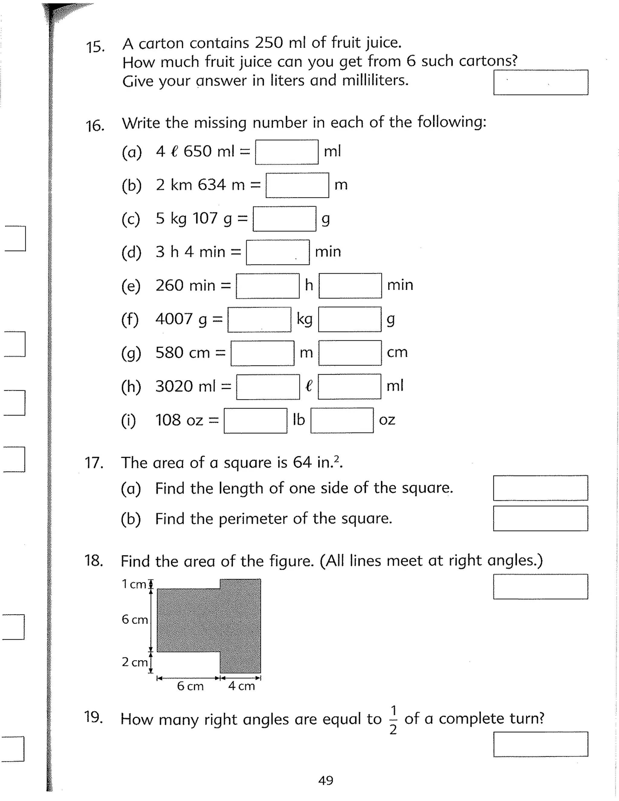 Singapore Math - 4B - Workbook