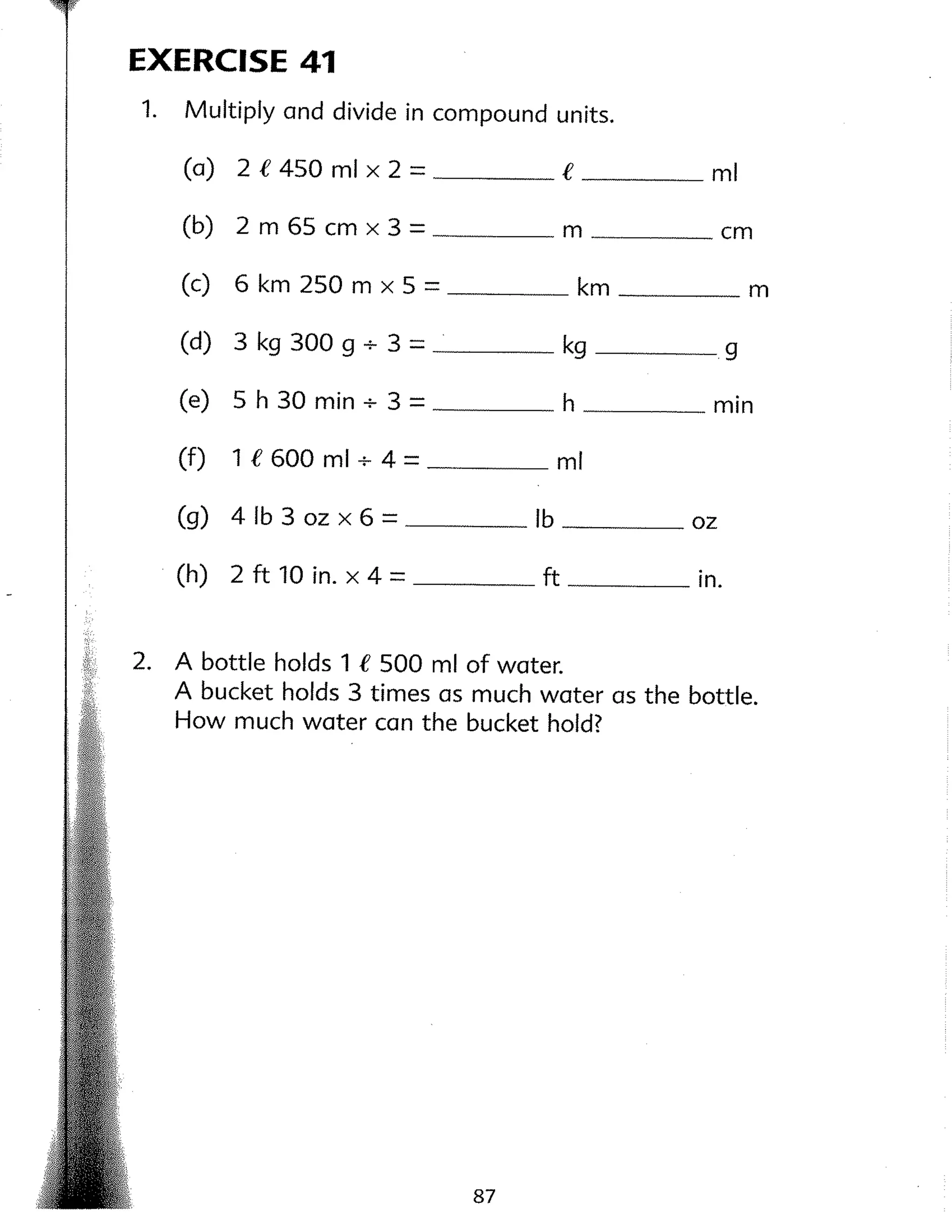 Singapore Math - 4B - Workbook