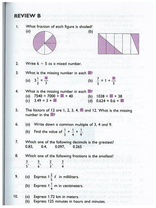 Singapore Math - 6A - Textbook