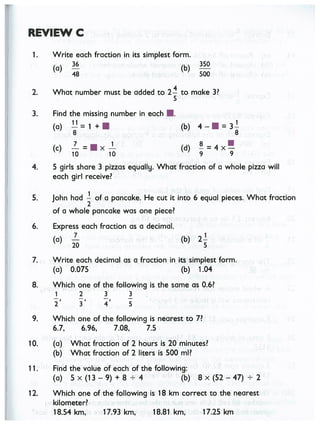Singapore Math - 6A - Textbook