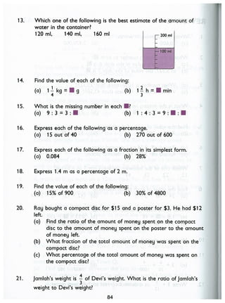 Singapore Math - 6A - Textbook
