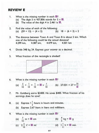 Singapore Math - 6A - Textbook