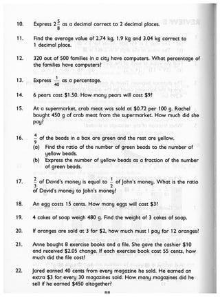 Singapore Math - 6A - Textbook