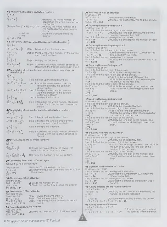 Singapore math mental math strategies pdf science