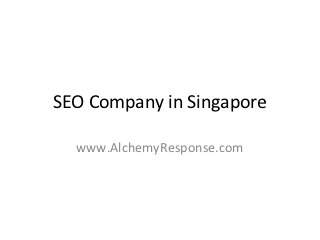 SEO Company in Singapore

  www.AlchemyResponse.com
 