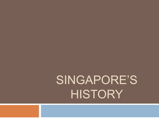 Singapore’s History 