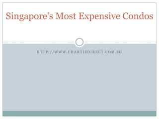 Singapore's Most Expensive Condos


      HTTP://WWW.CHARTISDIRECT.COM.SG
 