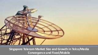 Singapore Telecom Market Size and Growth in Telco/Media
Convergence and Fixed/Mobile
 