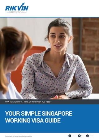 Connect with us for the latest business updates:
YOURSIMPLESINGAPORE
WORKINGVISAGUIDE
HOW TO KNOW WHAT TYPE OF WORK VISA YOU NEED
Twitter LinkedInFacebook
 