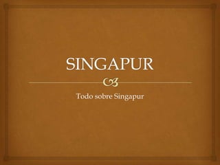 Todo sobre Singapur
 