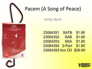 Be a Santa (Medley) arr. Andy Beck & Chuck Bridwell