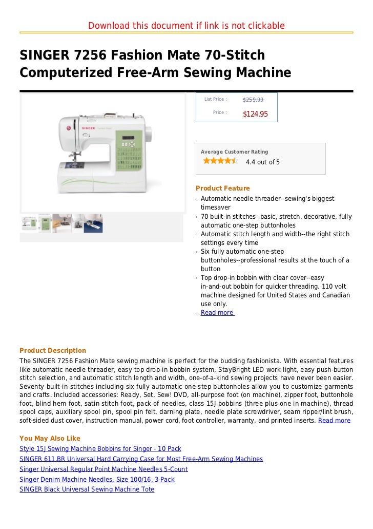 Singer 40 Fashion Mate 40 Stitch Computerized Freearm Sewing Machi Unique Singer 7256 Fashion Mate 70 Stitch Sewing Machine Singer 40 Fashion Mate 40 Stitch Computerized Freearm Sewing Machi Unique Singer 7256 Fashion Mate 70 Stitch Sewing Machine