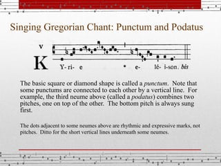 Expressive Chant Example Singing gregorian chant | PPTX