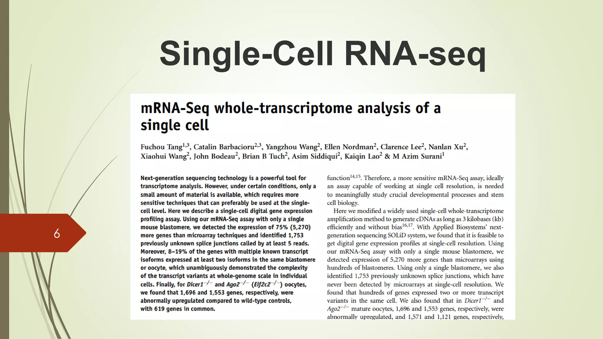 Single-Cell RNA-seq
6
 