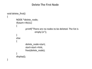 Single linked list | PPT