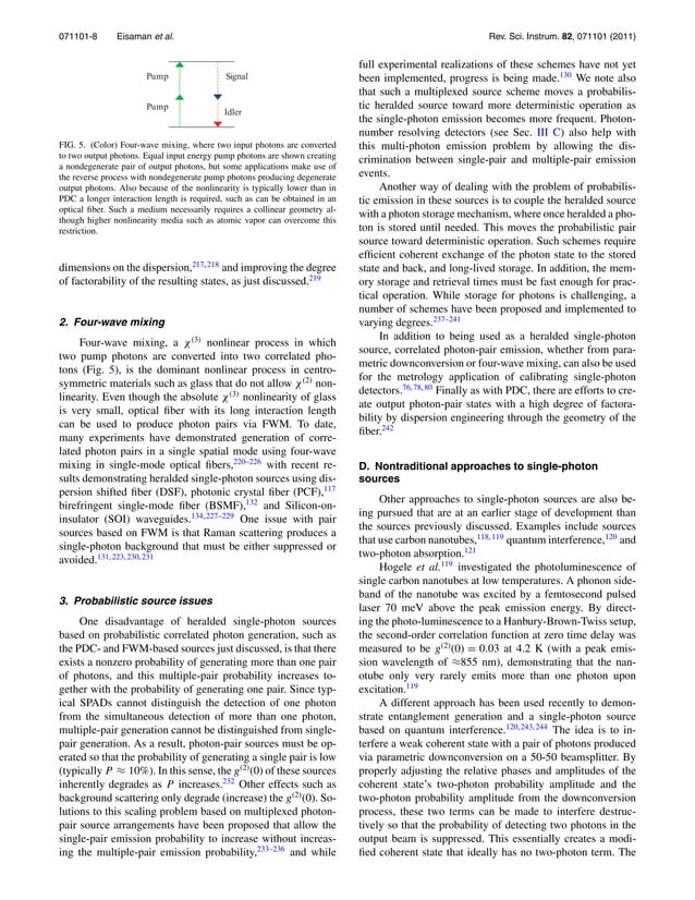 Single photon sources and detectors | PDF
