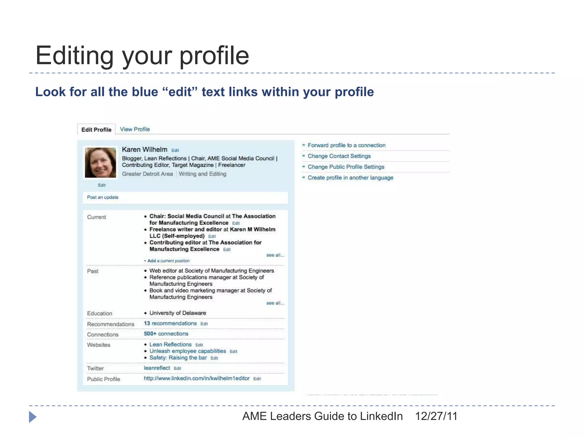 How And Why To Make Your Linkedin Profile Shine Ame Leaders Guide To