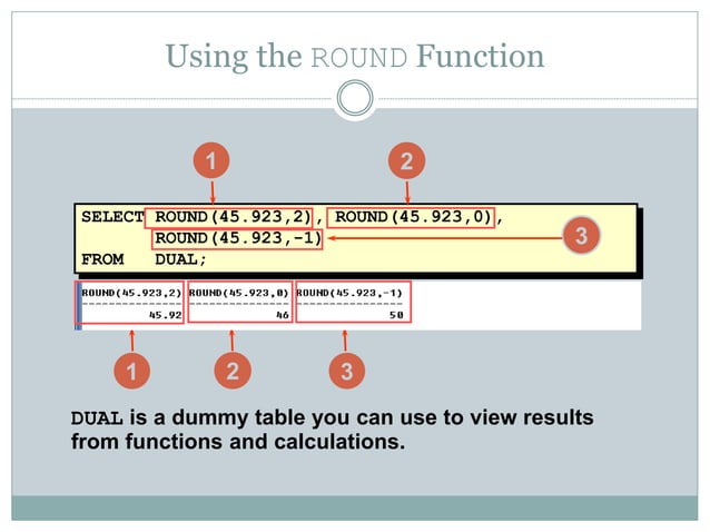 Single row functions | PPT