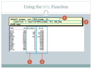 Single row functions | PPT