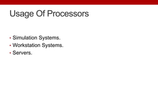 Single and Multi core processor | PPTX