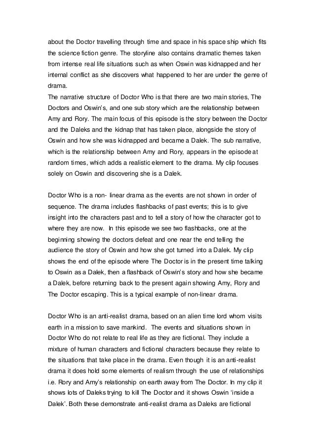 dramatic essay