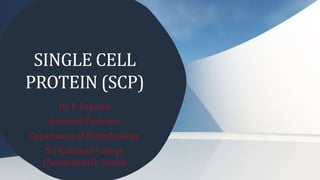 SINGLE CELL
PROTEIN (SCP)
 