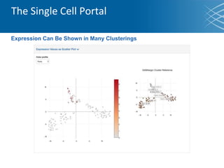 The Single Cell Portal
Expression Can Be Shown in Many Clusterings
 