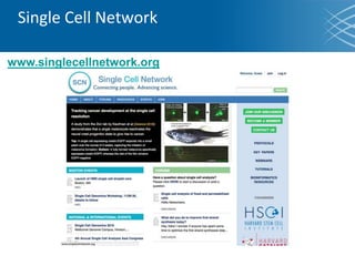 Single Cell Network
www.singlecellnetwork.org
 