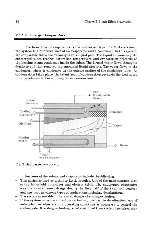 Single effect evaporation