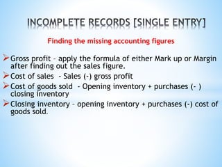 SINGLE ENTRY _INCOMPLETE RECORDS_.pptx