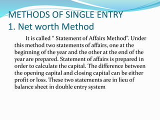 Single entry ppt | PPTX