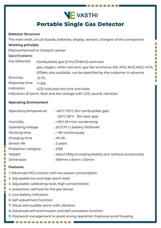 Single Gas detector | PDF
