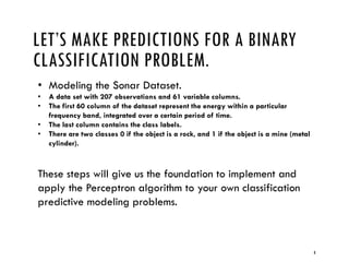 Single layer perceptron in python | PDF