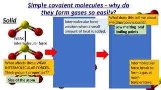 Simple Covalent Structures. Examples Understanding Simple Covalent Structures: Properties and Intermolecular ...
